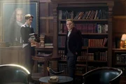 Robert Langdon schätzt Peter Solomon (Eddie Izzard, r.)