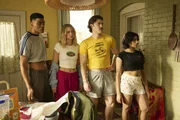 FX's Adults -- Ep. 201 -- Pictured: (l-r) Owen Thiele as Anton, Lucy Freyer as Billie, Jack Innanen as Paul Baker, Amita Rao as Issa. CR: Michael Gibson/FX FX's Adults -- Ep. 201 -- Pictured: (l-r) Owen Thiele as Anton, Lucy Freyer as Billie, Jack Innanen as Paul Baker, Amita Rao as Issa. CR: Michael Gibson/FX
