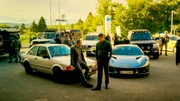 Harry Hole (Tobias Santelmann) und Tom Waaler (Joel Kinnaman) fahren schnelle Autos