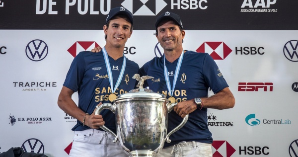 (L to R) Poroto and Adolfo Cambiaso