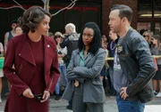 Mae (Gloria Reuben) erkl&auml;rt Lena (Sonequa Martin-Green) und Danny (Donnie Wahlberg) ihren eigenen Fall