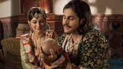 Kaiser Jalal Akbar (Rajat Tokas, re)
Ruqaiya Sultan Begum (Lavina Tandon, li)
