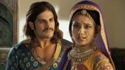 Kaiser Jalal Akbar (Rajat Tokas, li)
Königin Jodha Bai (Paridhi Sharma, re)