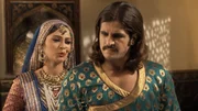 Kaiser Jalal Akbar (Rajat Tokas, re)
Ruqaiya Sultan Begum (Lavina Tandon, li)