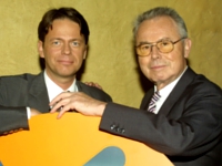 Rudi Cerne (l.) mit "XY"-Schöpfer Eduard Zimmermann