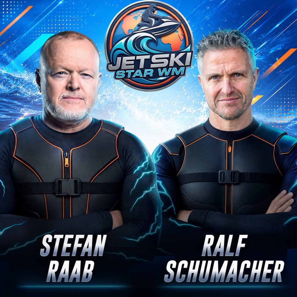 Stefan Raabs neue "Jetski Star WM": Diese Promis sind am 29. August 2026 dabei/RTL/Raab Entertainment Stefan Raabs neue "Jetski Star WM": Diese Promis sind am 29. August 2026 dabei/RTL/Raab Entertainment