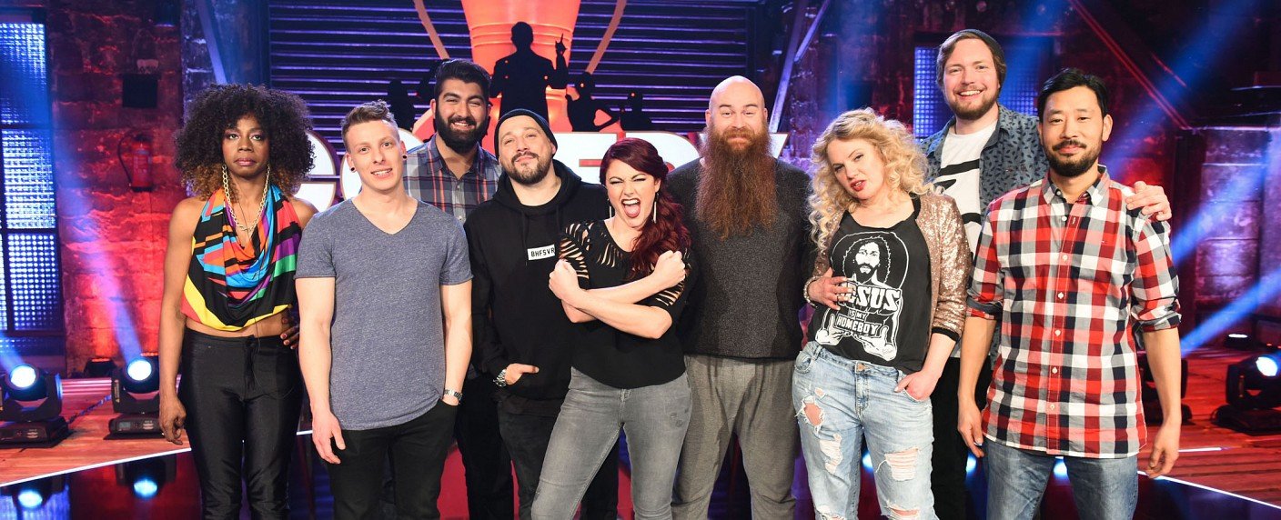 Acht Comedy-Newcomer im mehrwöchigen Wettbewerb