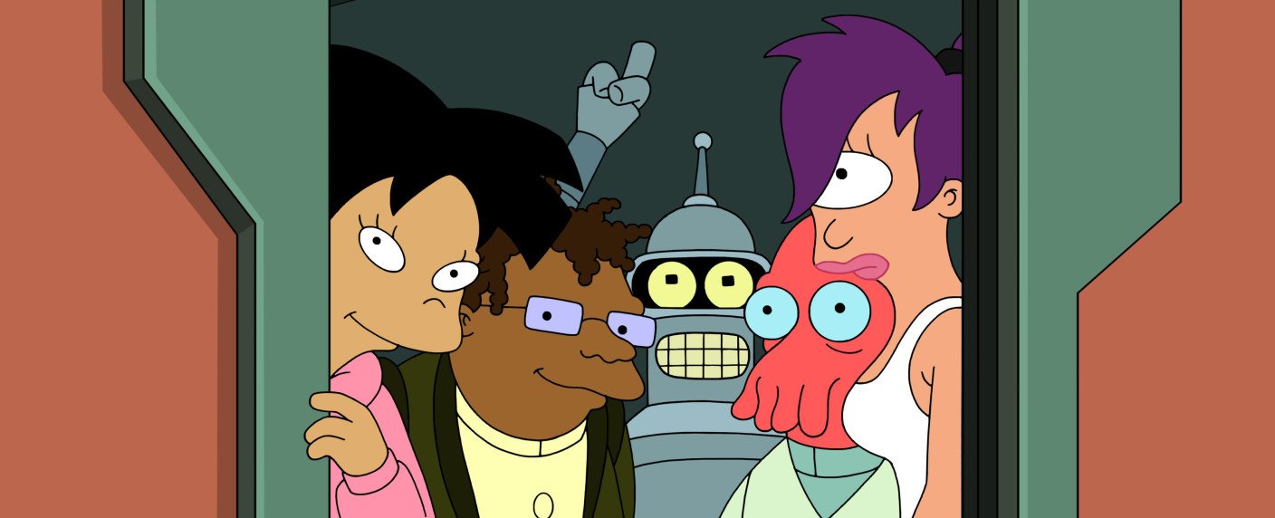 Fry, Bender, Leela und der Rest des Planet-Express-Teams stürzen sich in frische Abenteuer Fry, Bender, Leela und der Rest des Planet-Express-Teams stürzen sich in frische Abenteuer