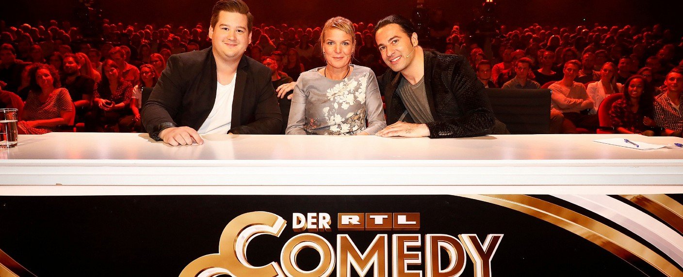 Chris Tall, Mirja Boes und Bülent Ceylan in der Jury