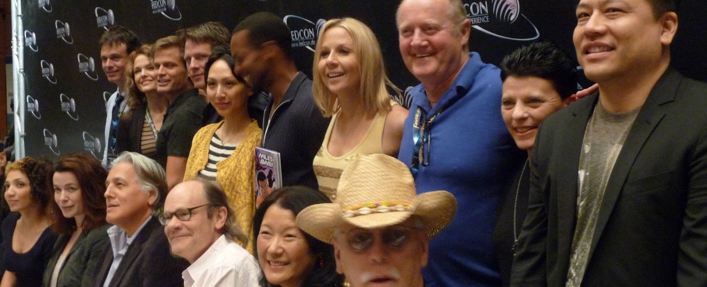 Colin Ferguson, Eve Myles und Linda Park in Düsseldorf