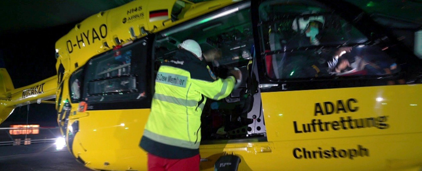 Nächtliche Einsätze von Rettungskräften