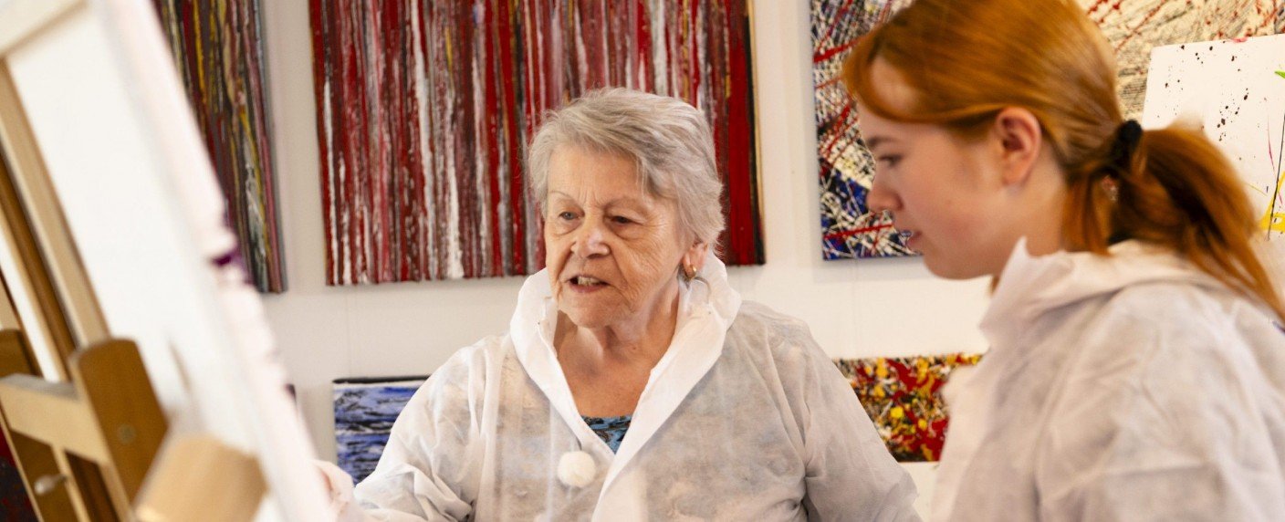 Jugendliche treffen auf Senioren