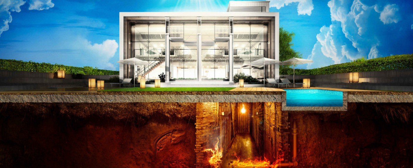 Alle Bewohner stehen fest