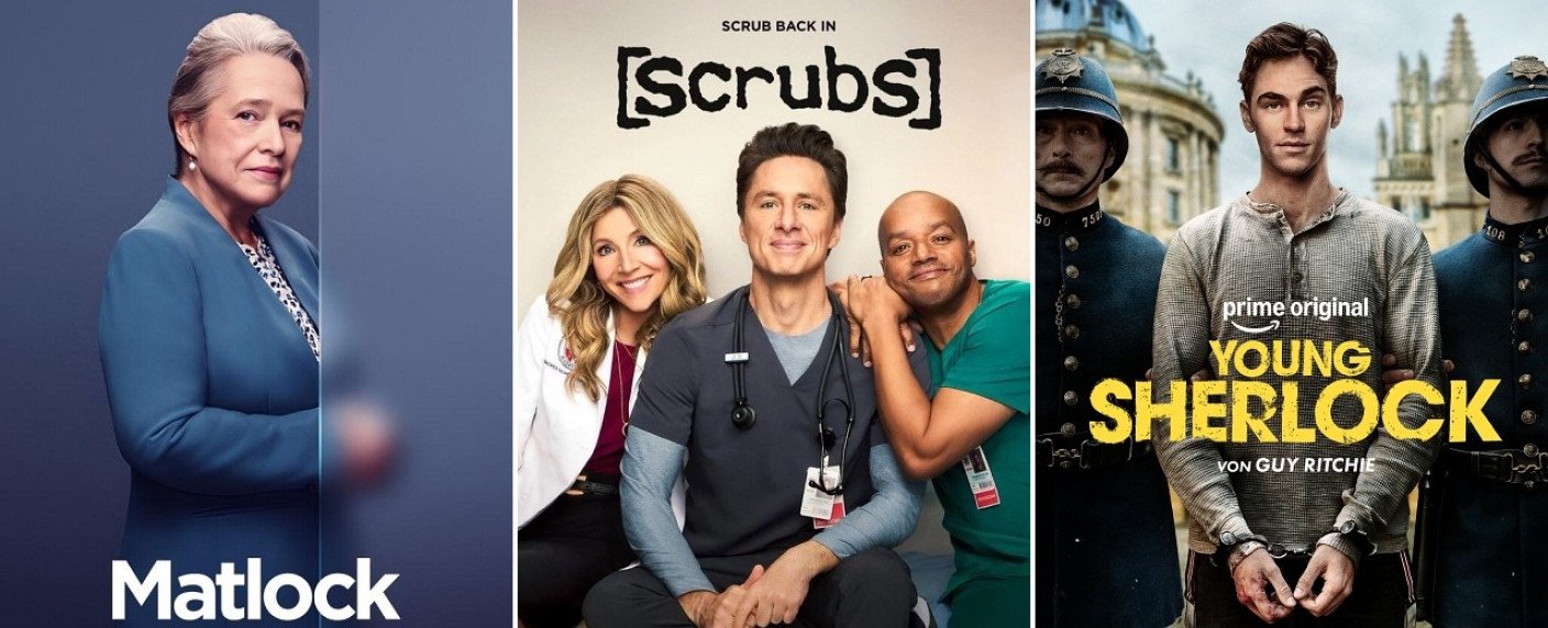 Von "Scrubs" bis "Young Sherlock", von "Matlock" bis "Sternstunde der M&ouml;rder"