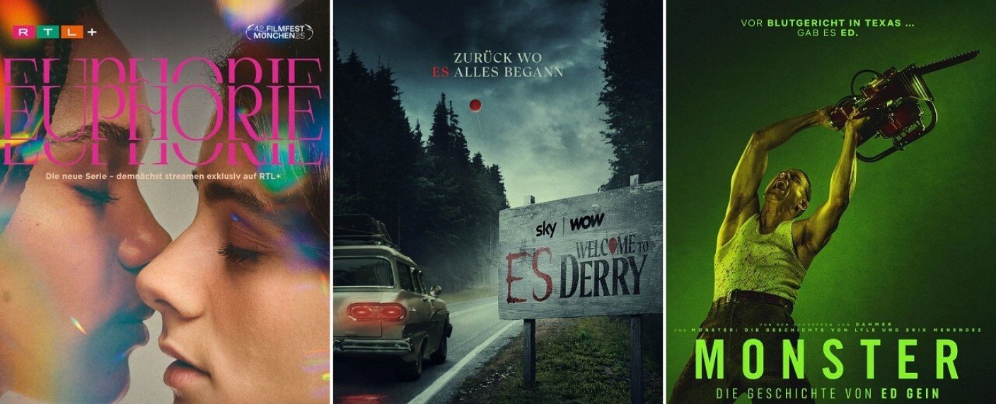 Von "Euphorie" bis "Monster", von "ES: Welcome to Derry" bis "Kohlrabenschwarz"