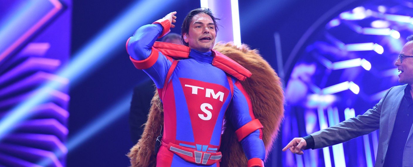 Enttarntes Eichhörnchen im Interview nach der Show