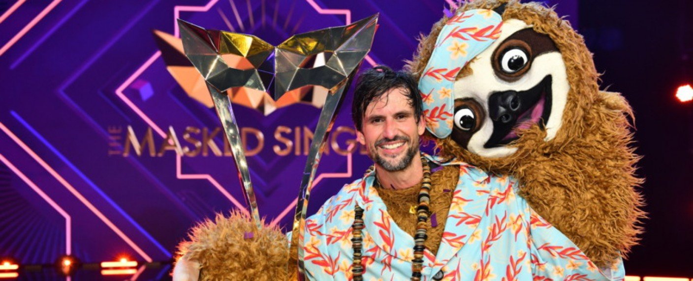 Enttarntes Faultier im Interview nach der ProSieben-Finalshow