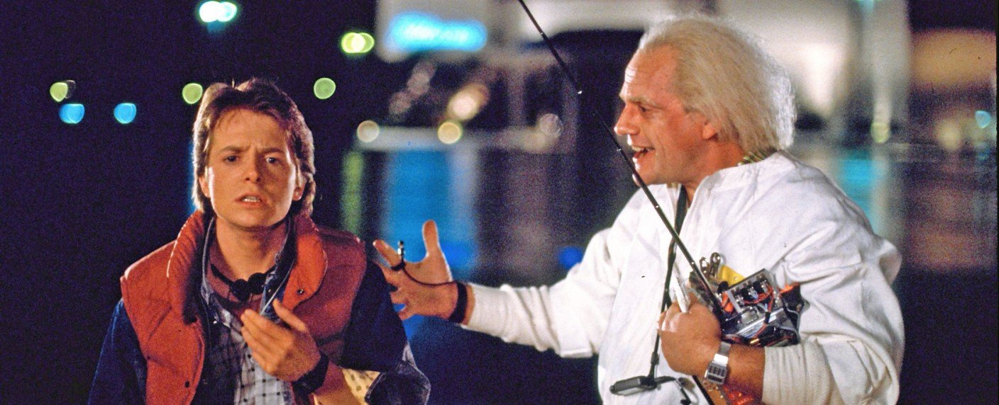 Marty McFly und Doc Brown reisen noch einmal durch die Zeit