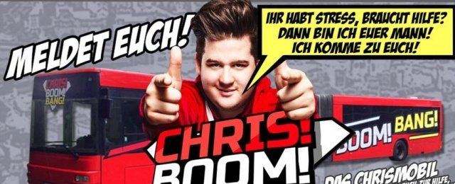 Comedian als Superheld in "Chris! Boom! Bang!"