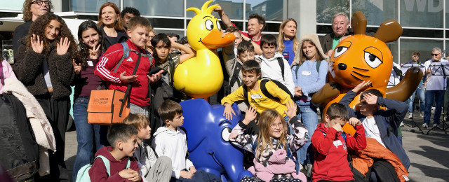 "Die Sendung mit der Maus": Statue in Köln erhält Gesellschaft von Elefant und Ente