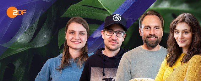 Steven Gätjen, Maria Ehrich und Ehepaar Schröckert besprechen Filmstarts