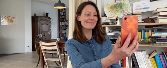Lavinia Wilson und Jürgen Vogel schauspielern zu Hause