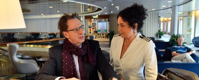 Birthe Wolter, Leonie Brill und Levi Busch in neuer Folge des ZDF-Luxusdampfers