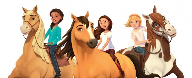Mädchen und ihr Pferd erleben Abenteuer im Wilden Westen