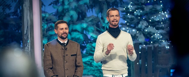 Festliche Show einen Tag vor Heiligabend