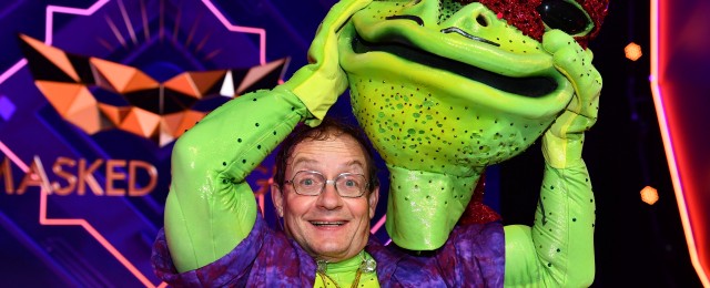 Enttarnter Frosch im Interview nach der Show