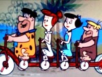 Das perfekte Gespann: Fred, Wilma, Barney und Betty.