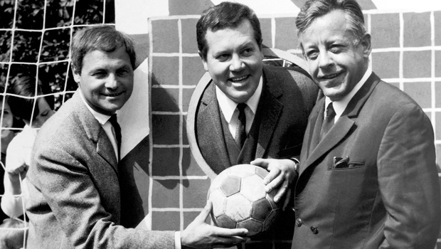 Harry Valérien, Wim Thoelke, Rainer Günzler im ersten "Sportstudio"-Jahr 1963