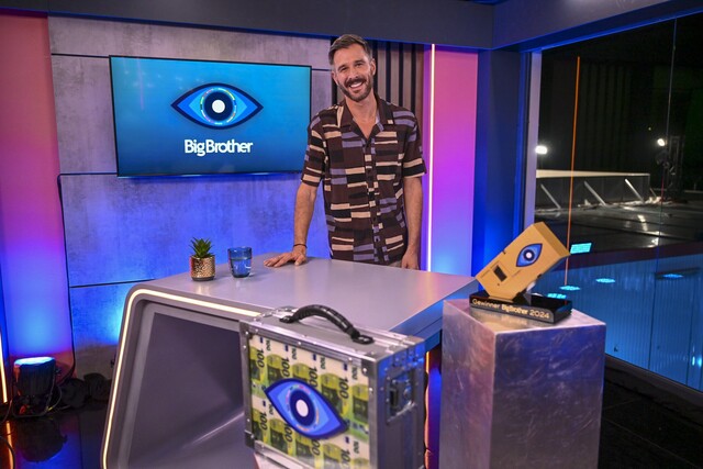 Jochen Schropp in seiner Moderationsecke