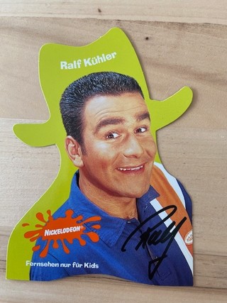 Die Nickelodeon-Autogrammkarte von Ralf Kühler