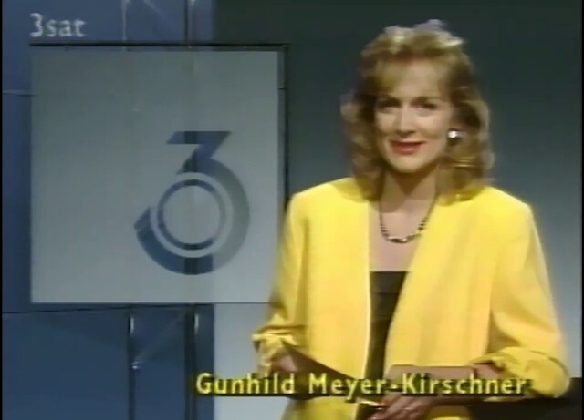 Gunhild Meyer-Kirschner 1992 im 3sat-Studio