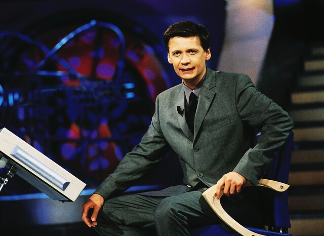 Günther Jauch während der Anfänge von "Wer wird Millionär?"