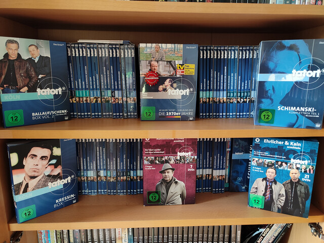 Die umfangreiche, private "Tatort"-DVD-Sammlung der Autorin