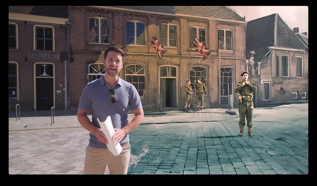 Mirko Drotschmann führt als Moderator durch die Dokumentationen "Roadtrip 1945", die unter anderem durch aufwändig produzierte Graphic Novels in Kombination mit Real- oder Archivbildern hervorstechen.