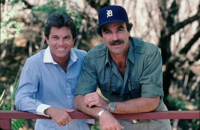 Tom Selleck (r.) und Larry Manetti in der Originalserie "Magnum"