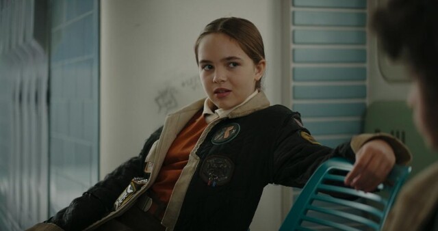 Ryan Kiera Armstrong als rebellische Fern in "Star Wars: Skeleton Crew".