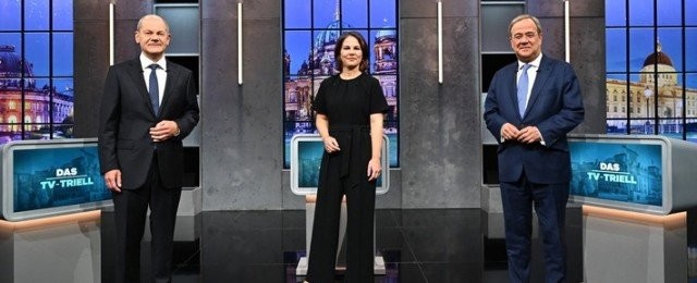 Drei Mal stellten sich Olaf Scholz, Annalena Baerbock und Armin Laschet einem TV-Triell.