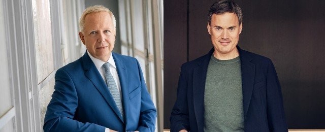 ARD-Vorsitzender Tom Buhrow (l.) und ZDF-Intendant Norbert Himmler (r.)