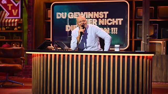 Stefan Raab im Studio seiner neuen Show