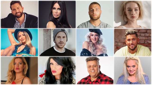(v. l. o.): Oliver Sanne, Djamila Rowe, Filip Pavlovic, Zoe Saip; (v. l. m.): Christina Dimitriou, Lars Tönsfeuerborn, Lydia Kelovitz, Mike Heiter; (v. l. u.): Xenia von Sachsen, Nina Queer, Frank Fussbroich, Bea Fiedler