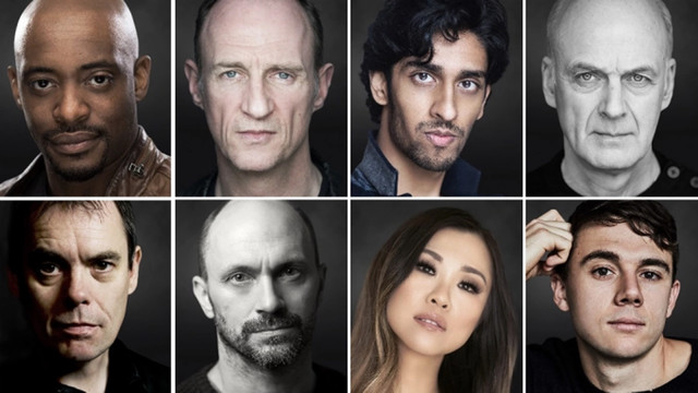 Neuzugänge der "Herr der Ringe"-Serie: (von links oben) Oliver Alvin-Wilson, Stuart Bowman, Gavi Singh Chera, William Chubb, (von links unten) Kevin Eldon, Will Keen, Selina Lo and Calam Lynch