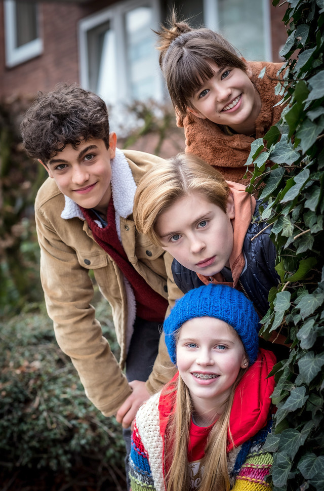 Die neuen "Pfefferkörner" (von oben nach unten): Lou (Luna), Tarun (Caspar), Jonny (Leander) und Pippa (Elyza)