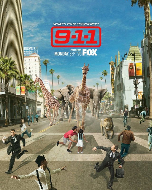 Poster zum Auftakt der fünften Staffel von "9-1-1"