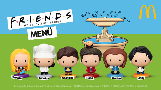Die sechs "Friends" in McDonald's-Optik