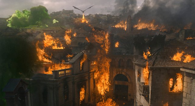 Königsmund fällt dem Drachenfeuer zum Opfer