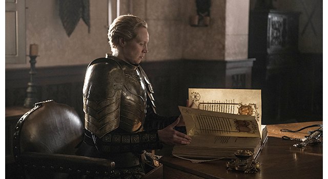 Brienne (Gwendoline Christie) nimmt auf ihre Weise Abschied von Jaime